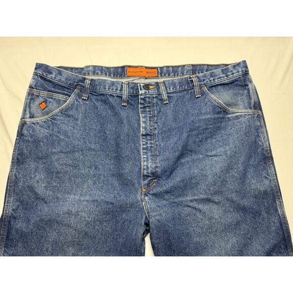 Wrangler FR HRC2 2112 Men's Straight Leg Blue Denim Jeans - Size 48x29 - Picture 3 of 8